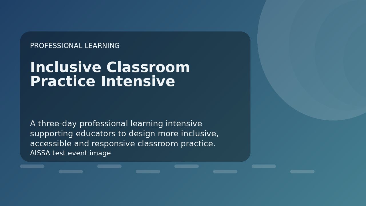 Inclusive Classroom Practice Intensive