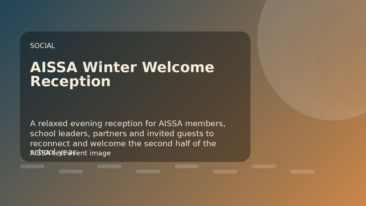 AISSA Winter Welcome Reception