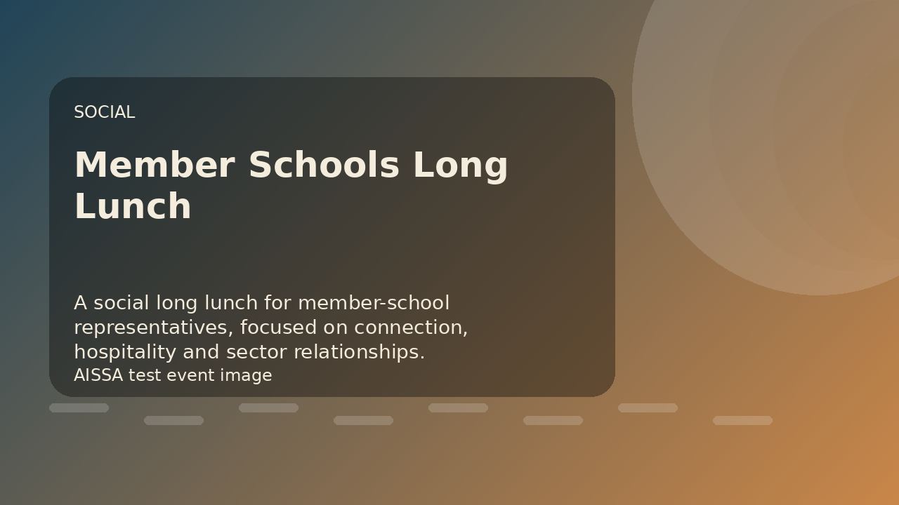 Member Schools Long Lunch